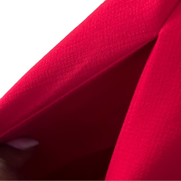 WHITE HOUSE BLACK MARKET RED CUTOUT A-LINE DRESS 0 - Picture 5 of 10